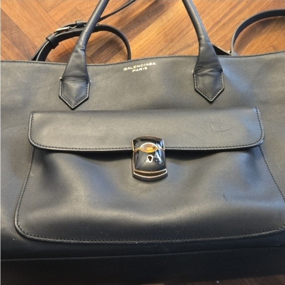 Balenciaga Leather Padlock Work S Bag - Picture 7 of 9